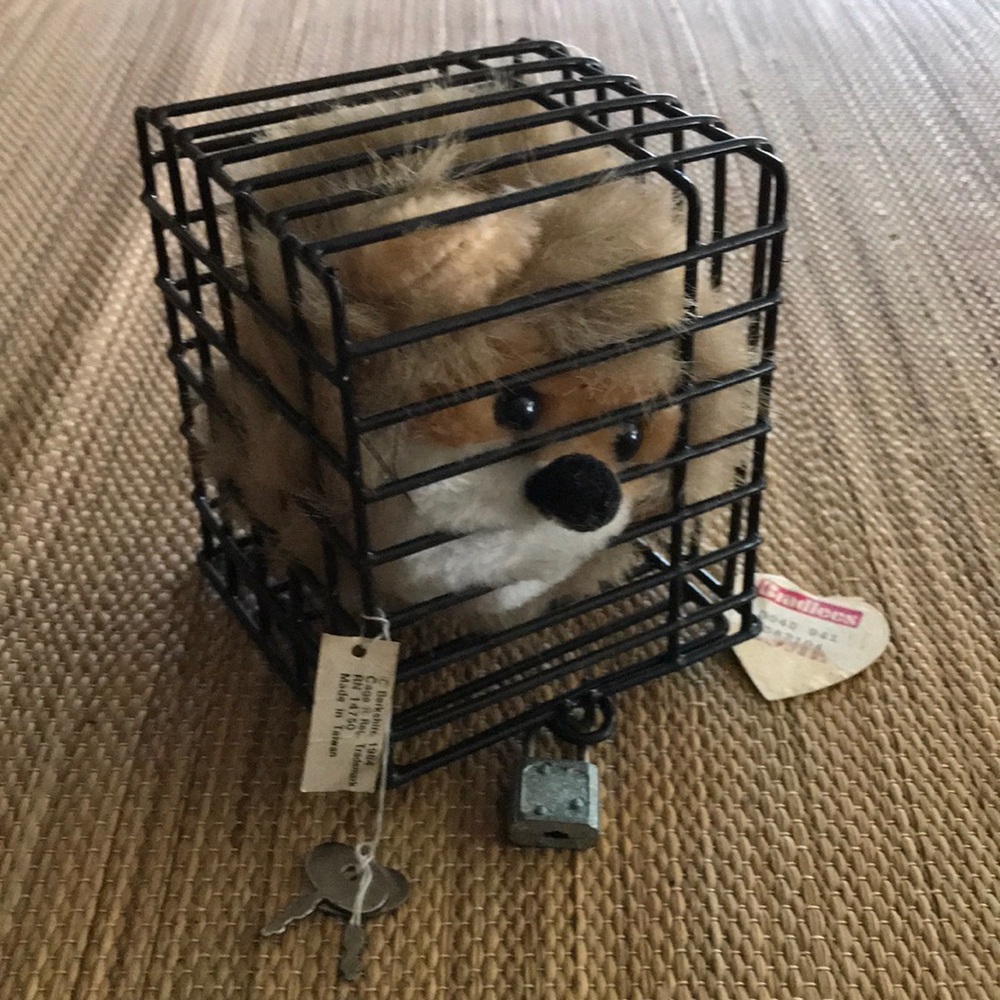True vintage! 1984 Berkshire Ear Muffs in cage